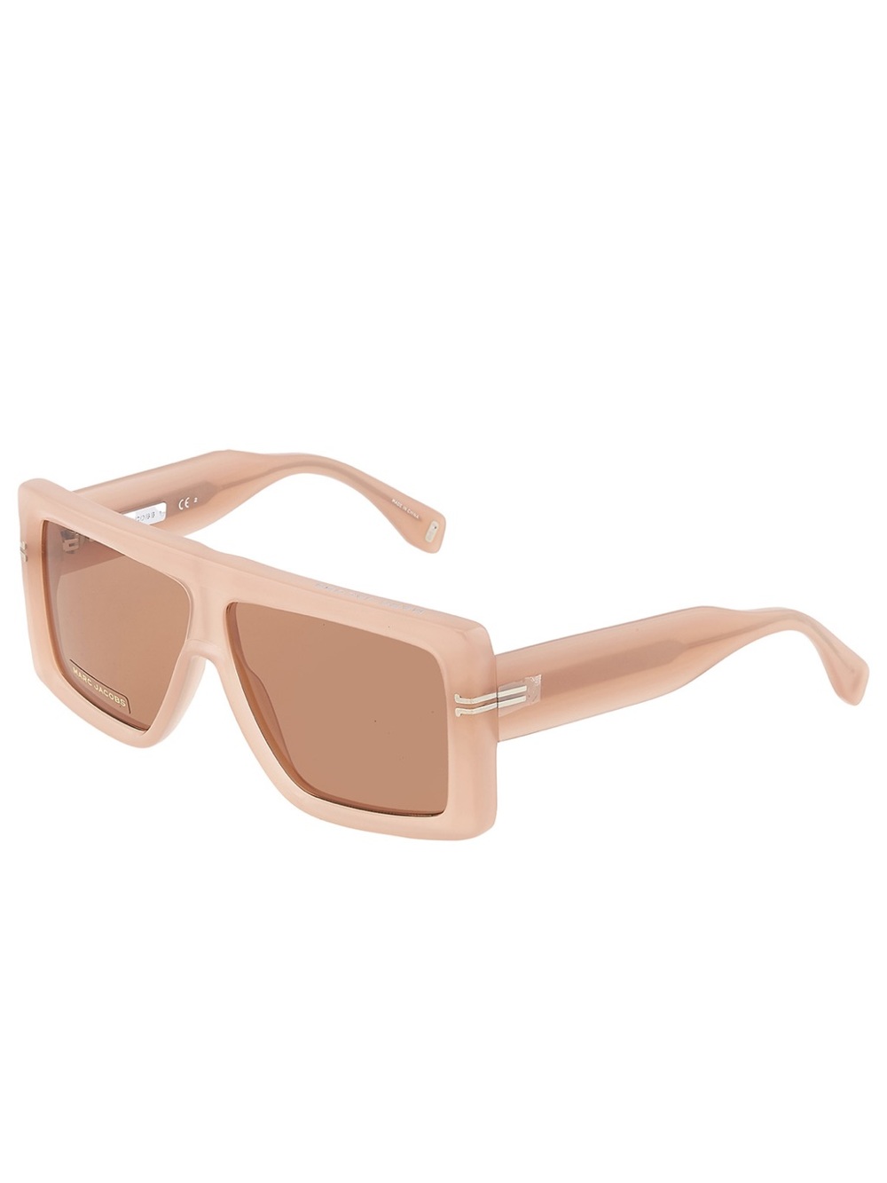 Marc Jacobs Pale Pink Rectangular Shield Sunglasses - Picture 4 of 10